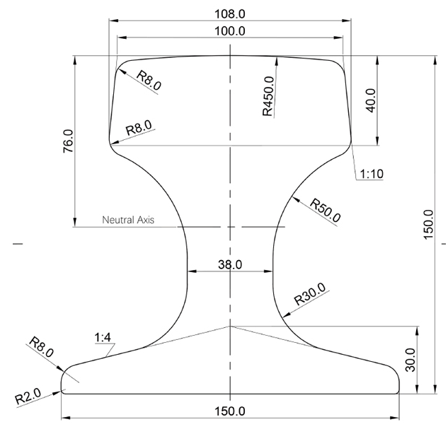 QU100 Crane Rail QU100 Crane Rail